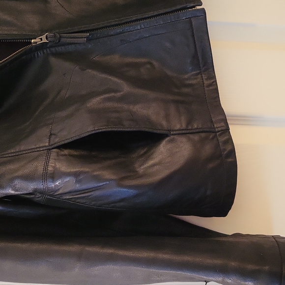 SEA DREAM BLACK BUTTER SOFT LEATHER JACKET - Picture 6 of 14